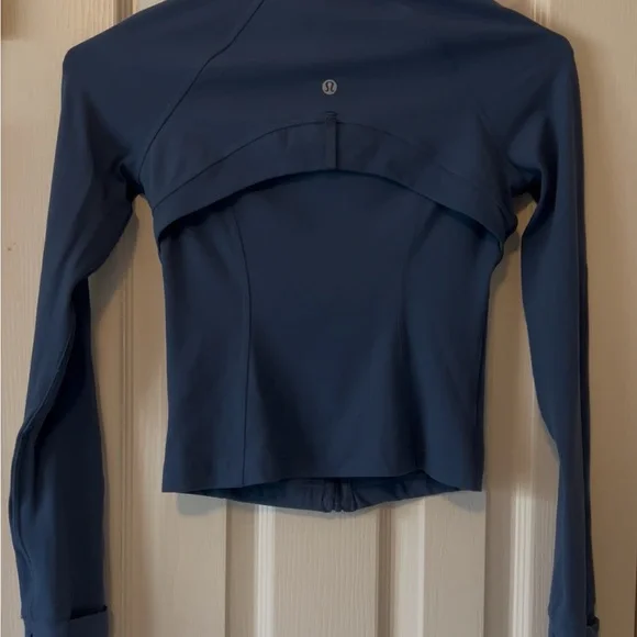 Lululemon Define Cropped Jacket *Nulu Pitch Blue Size 4 - Picture 3 of 5